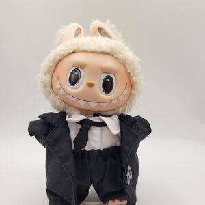 Black And White 3 Piece Suit For 17cm Dolls. No Doll Included.